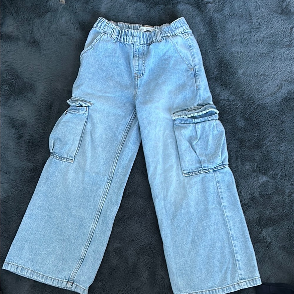 Light Blue Cargo Jeans